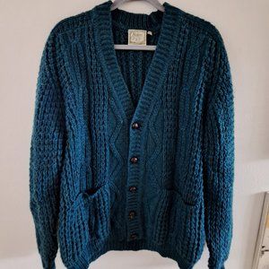 Mens Vintage Gaeltarra Hand-loomed Irish Cardigan